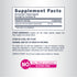 Supplement Facts for NCL Hyaluronic Acid 125 mg in 60 capsules.