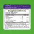 Image showing the Supplement Facts panel for Zinc 50 mg with 60 gummies.
