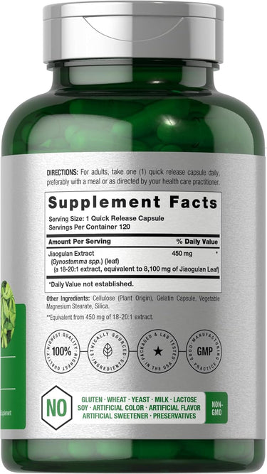 Jiaogulan 8100mg | 120 Capsules