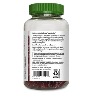 Men's Energy Multivitamin + Real Food Nutrients Gummies, 120 Vegetarian Gummies