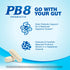 PB8 Probiotic slogan 'GO WITH YOUR GUT', Daily Probiotic Support, 8 Selected Probiotic Strains in Vegetarian Capsules. Two capsules.
