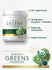 Organic Greens Powder with 20+ superfoods, 18 digestive enzymes, prebiotic, naturally unflavored, vegan, USDA organic.