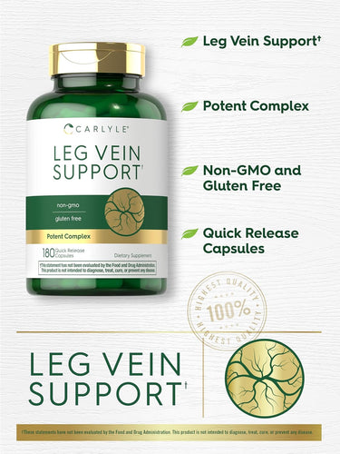 Leg Vein Support, 180 Quick Release Capsules