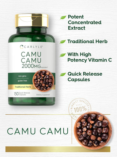 Camu Camu, 2000 mg, 150 Quick Release Capsules
