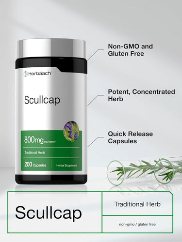 Scullcap, 800 mg, 200 Capsules