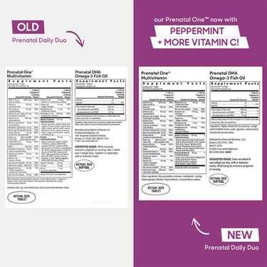 Prenatal Daily Duo Multivitamin & DHA, 2 Bottles 30 Day Supply