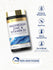 Magnesium Zinc Vitamin D bottle with icons indicating gluten/wheat free, soy free, no artificial additives, non-GMO.