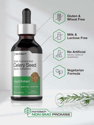 Celery Seed Liquid Extract, 2 fl oz (59 mL) Dropper Bottle