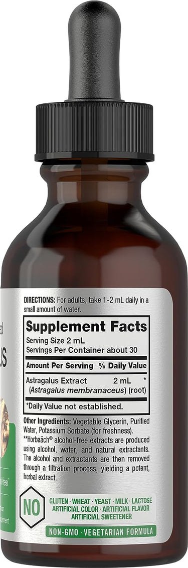 Astragalus Root Liquid Extract Alcohol Free, 2 fl oz (59 mL) Dropper Bottle