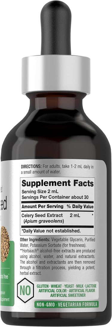 Celery Seed Liquid Extract, 2 fl oz (59 mL) Dropper Bottle