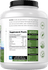Back label / Supplement Facts and Typical Amino Acid Profile per Serving, with directions, ingredients, and quality badges.