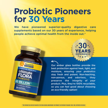 Ultimate Flora Digestive Once Daily Probiotic 65 Billion, 30 Delayed Release Vegan Caps