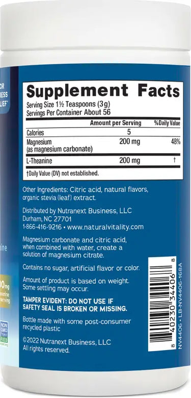CALM MIND + L-Theanine Powder Honey Chamomile, 6 oz (168 g)