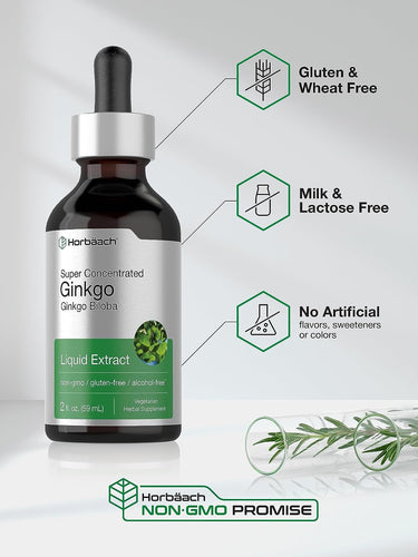 Ginkgo Biloba Leaf Extract | 2oz Liquid