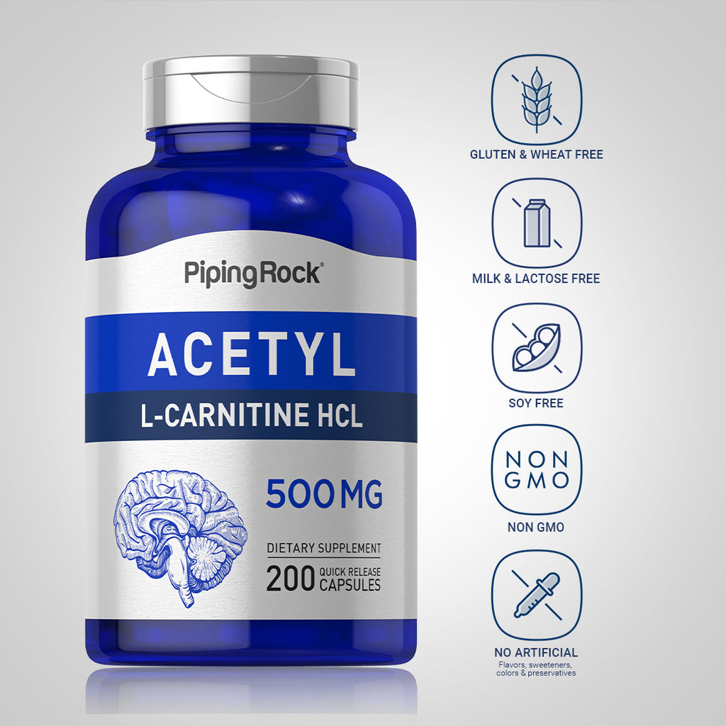 Acetyl L-Carnitine, 500 mg, 200 Quick Release Capsules Acetyl L-Carnitine, 500 mg, 200 Quick Release Capsules