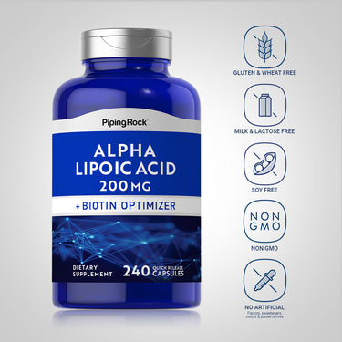 Alpha Lipoic Acid, 200 mg, 240 Quick Release Capsules Alpha Lipoic Acid, 200 mg, 240 Quick Release Capsules