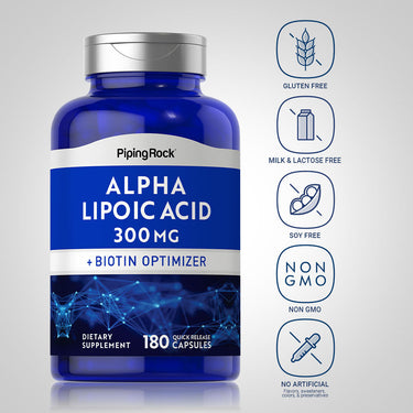 Alpha Lipoic Acid, 300 mg, 180 Quick Release Capsules
