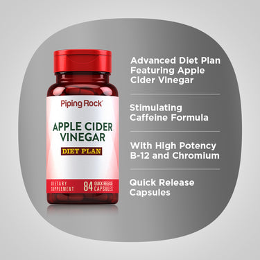 Apple Cider Vinegar Diet Plan, 84 Quick Release Capsules