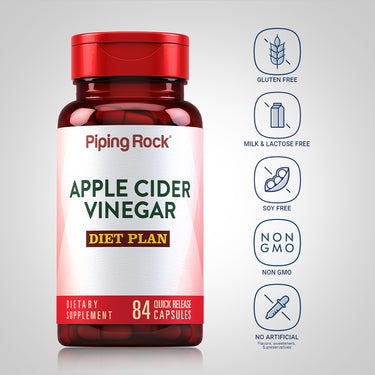 Apple Cider Vinegar Diet Plan, 84 Quick Release Capsules