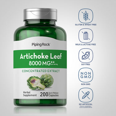 Artichoke Leaf, 8000 mg (per serving), 200 Quick Release Capsules