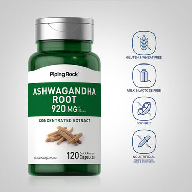 Ashwagandha Root (Withania somnifera), 920 mg (per serving), 120 Quick Release Capsules