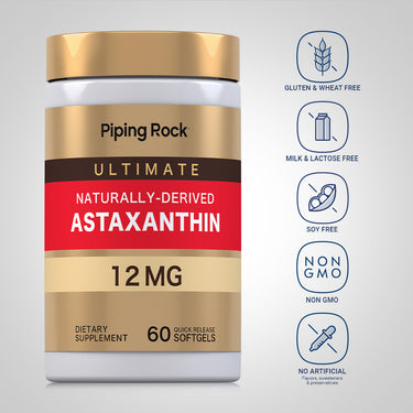 Astaxanthin, 12 mg, 60 Quick Release Softgels