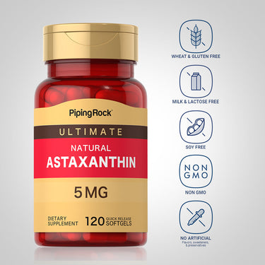 Astaxanthin, 5 mg, 120 Quick Release Softgels