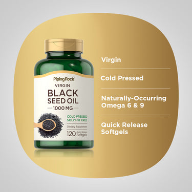 Black Seed Oil, 1000 mg, 120 Quick Release Softgels