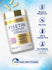 Bottle with capsules and icons indicating Gluten & Wheat Free, Soy Free, Milk & Lactose Free, No Artificial flavors, sweeteners, colors or preservatives, and Our Non-GMO Pledge.