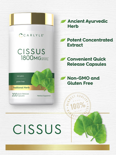 Graphic stating Ancient Ayurvedic Herb, Potent Concentrated Extract, Convenient Quick Release Capsules, Non-GMO and Gluten Free