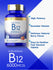 Graphic stating High Potency, Essential Vitamin, Delicious Natural Berry Flavor, Easy-to-Swallow Fast Dissolve Tablets