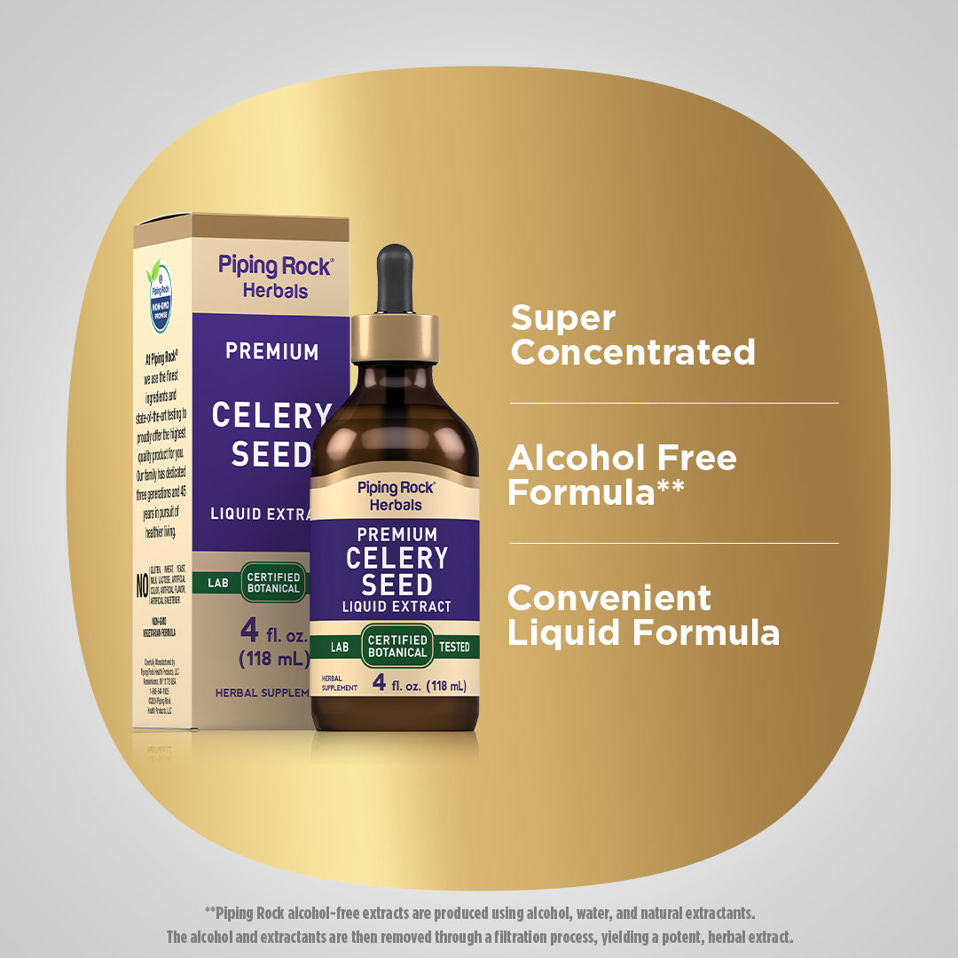 Celery Seed Liquid Extract, 4 fl oz (118 mL) Dropper Bottle