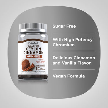 Ceylon Cinnamon Gummies, 50 Vegan Gummies