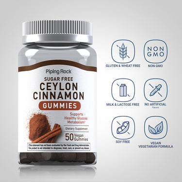 Ceylon Cinnamon Gummies, 50 Vegan Gummies