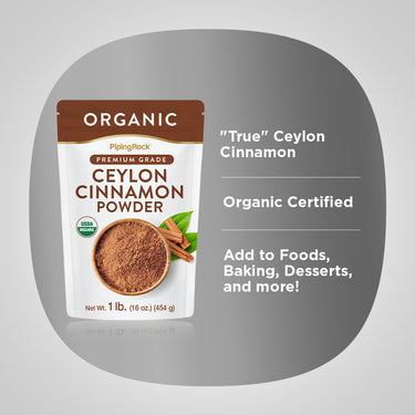 Ceylon Cinnamon Powder (Organic), 1 lb (454 g) Bag