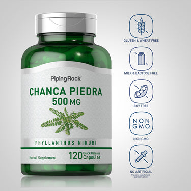 Chanca Piedra (Phyllanthus niruri), 500 mg, 120 Quick Release Capsules