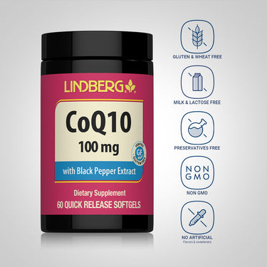 CoQ10, 100 mg, 60 Quick Release Softgels