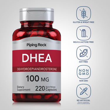 DHEA, 100 mg, 220 Quick Release Capsules