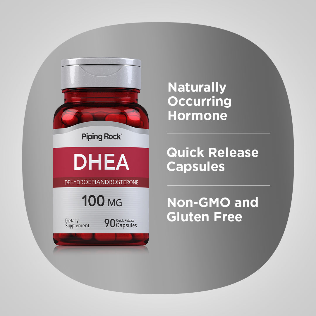 DHEA, 100 mg, 90 Quick Release Capsules