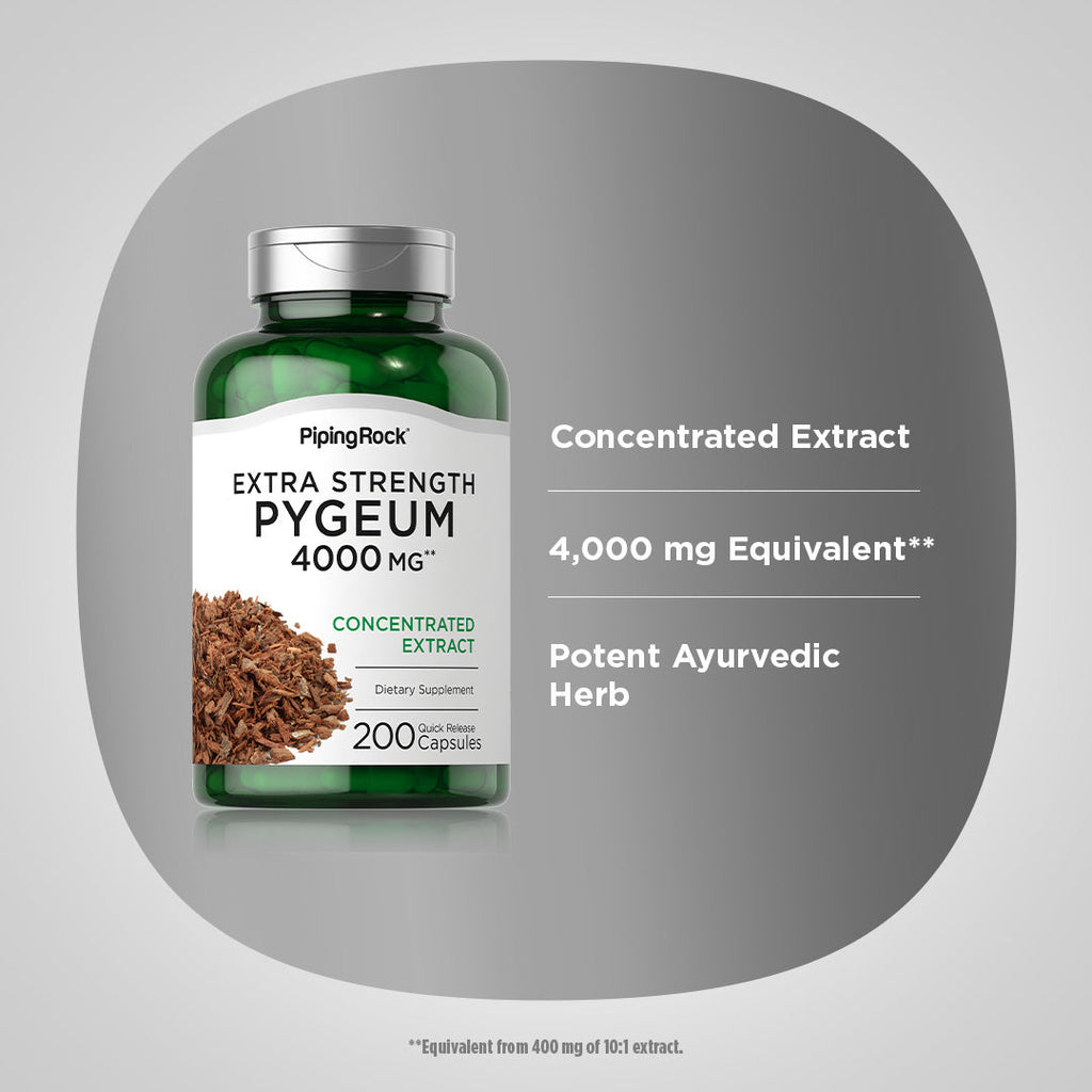 Extra Strength Pygeum, 4000 mg, 200 Quick Release Capsules