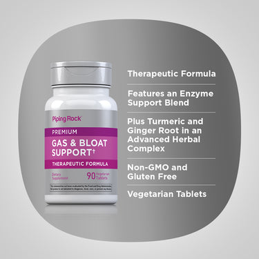 Gas & Bloat Support, 90 Vegetarian Tablets