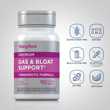 Gas & Bloat Support, 90 Vegetarian Tablets