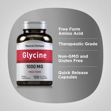 Glycine, 1000 mg, 100 Quick Release Capsules