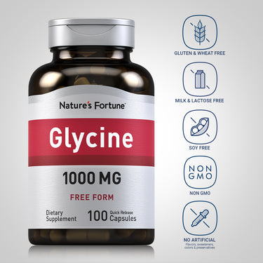 Glycine, 1000 mg, 100 Quick Release Capsules