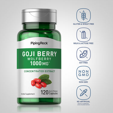Goji Berry (Wolfberry), 1000 mg, 120 Quick Release Capsules