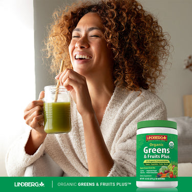 Greens & Fruits Plus Organic, 9.5 oz (270 g) Bottle