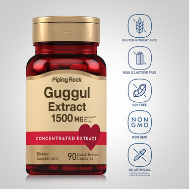 Guggul Extract, 1500 mg (per serving), 90 Quick Release Capsules