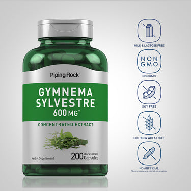 Gymnema Sylvestre, 600 mg, 200 Quick Release Capsules