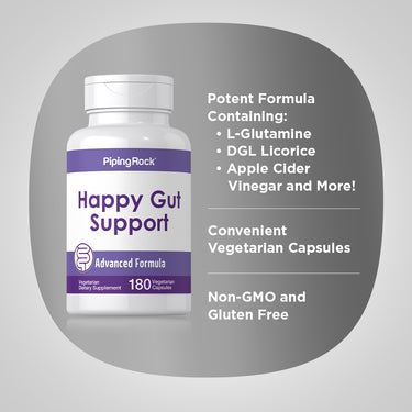 Happy Gut Support, 180 Vegetarian Capsules