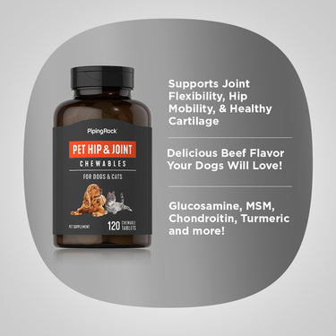 Hip & Joint for Dogs & Cats, 120 Chewable Tablets